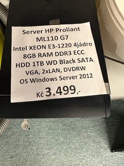 Server HP Proliant ML110 G7 - konfigurace v obrázku - 2