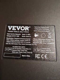 Subwoofer pod sedadlo Vevor - 2