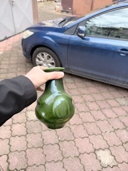 Zelená keramická váza - 2