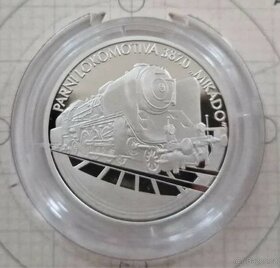 Stříbrná mince Na kolech - Parní lokomotiva 387.0 Mikádo - 2