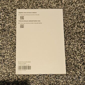 Škoda KAROQ originál návod k obsluze 6/2024. - 2