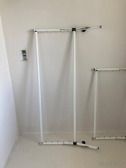 Okenní parapetní sušák na prádlo, ALU - 2 ks - 100 a 150 cm - 2