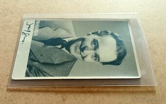Josef Gruss, herec, pohlednice s autogramem - 2