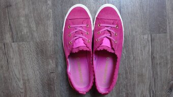 Tmavorůžové kožené baleríny CONVERSE v.39 - 2