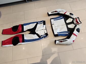 Tschul 580-Pánská kožená moto kombinéza, dvoudílná - 2