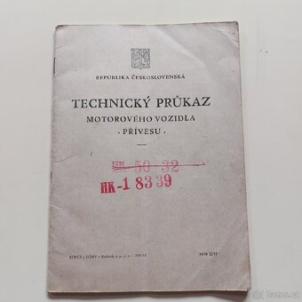 Doklady Jawa pérák, první majitel. - 2