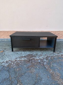 Konferenční stolek Morala Onyx – masivní dub, kov - 2