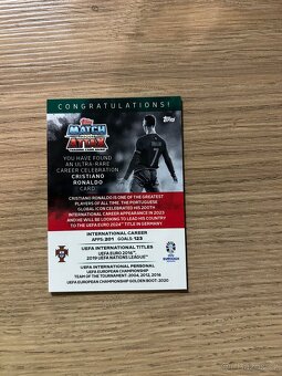 Kartička Topps Christiano Ronaldo The Siuuu - 2