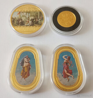 MEDAILE-EXKLUZIVNÍ KOLEKCE MÚZY NÁRODNÍHO DIVADLA-pozlaceno - 2