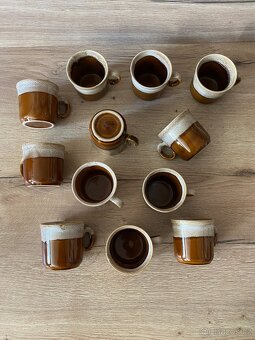 hren keramický hrnek hrneček sada hnědé hrnky - 2