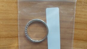 Nový stříbrný dámský prsten s kamínky C, stříbro Ag - SLEVA - 2