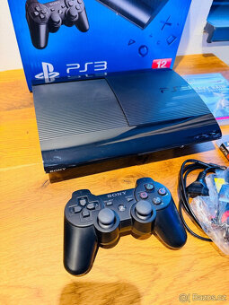 Sony PS3 Super Slim 500GB + hry – TOP stav - 2