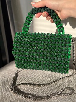 Ručně vyráběná korálková kabelka - 2