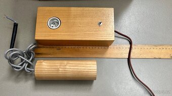 Dubové stropní závěsné svítidlo lustr E27 PC 1 tis - 2