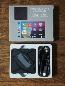 Bezdrátový adaptér do auta, BT+WiFi, CarPlay a Android Auto - 2