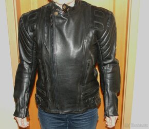 Nová kožená motorkářská dámská bunda vel. 38 - 2