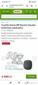 Dvojitá elektrická odsávačka mateřského mléka Truelife - 2