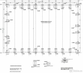 Montovaná ocelová konstrukce haly 22x50x4,5 (1100 m2) - 2