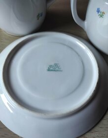 Porcelánová cukřenka s mlékovkou - 2