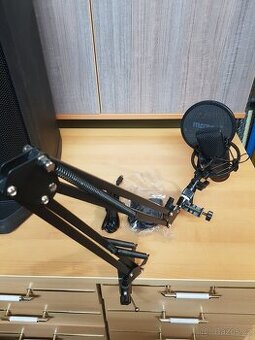 Mikrofon MOZOS s pop filtrem a stojanem - 2