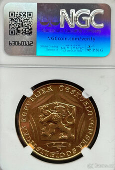 Zlatý 5 dukát Karel IV. 1978 NGC MS65 - 2