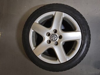 Sada-alu kola VW 17" včetně pneu, originál VW Sharan - 2