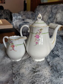 Porcelánová čajová konvice+konvička - 2