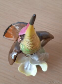Porcelánová soška kolibřík Hutschenreuther - 2