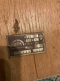 Retro gramo šasi Supraphon - 2