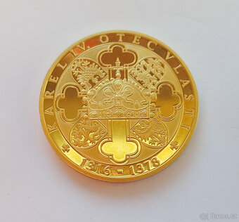 Pamětní medaile Vita Caroli – zlacená 999/1000 - 2