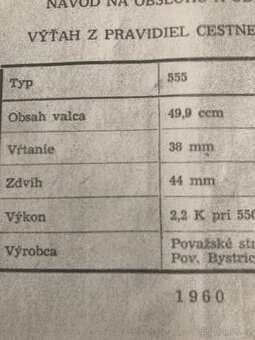 Návody Jawa 50/555 Jawa 250 - 2