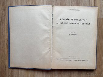5-místné logaritmy a jiné mat. tabulky, 1956 - 2