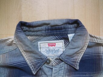 pánská Levi´s modrohnědá košile, flanel , dl. ruk, L/40 - 2