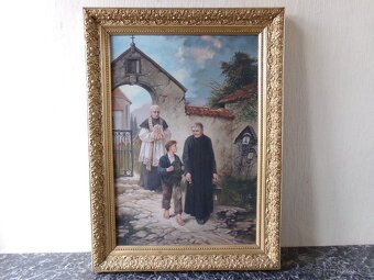 Starý obraz z roku 1903 - Poslední cesta - 2
