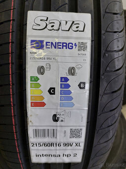 215/60 R16 99V Sava Intensa HP2 nové 4ks letní - 2