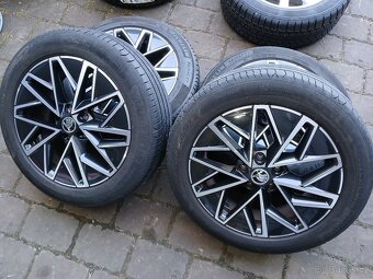 ALU kola,sada,ŠKODA SLAGARD,originál,205/55 R17,5x112,TOP - 2
