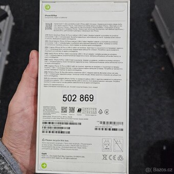 Apple iPhone 16 plus, 256GB bílá 24měsíců záruka. - 2