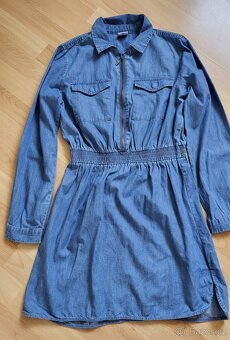 dívčí džínové šaty vel. 158/164 - 2