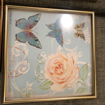 6 ramu na obrazky ctverec 40x40 zlate,medene - 2