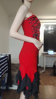Červené šaty velikost S (36) - 2