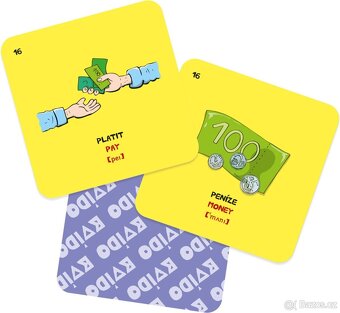 Kvído Chytré pexeso - Angličtina - Předměty - 2