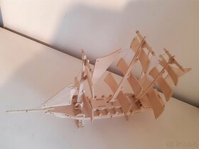 Model plachetnice - dřevěná skládačka - 2