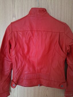 Dámská kožená bunda do pasu - 2