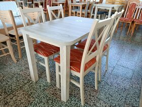 Jídelní set 4 židle Křižák + stůl - 2