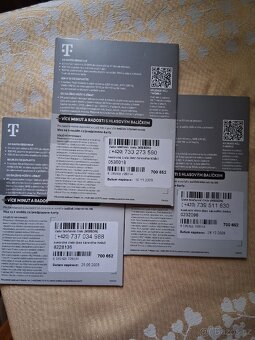 3 předplacené karty T mobilu - 2