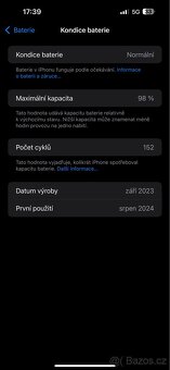 iPhone 15 Pro Max 256GB, 98% baterie, záruka - 2