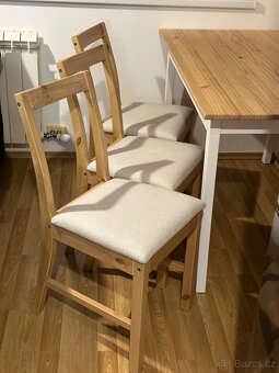 3× jídelní židle IKEA PINNTORP – přírodní styl, jako nové - 2