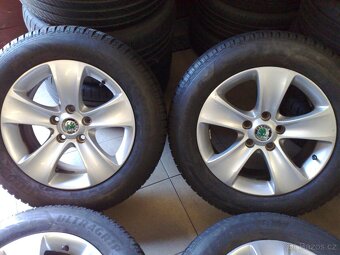 alu kola 5x112 r16 original škoda 215/60/16 - 2