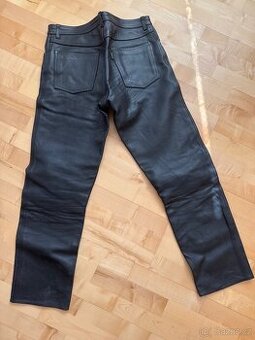 Černé kožené kalhoty Polo, vel 56/XL/XXL - 2