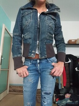 Dámská džínová bunda s podšívkou Armani Exchange - 2